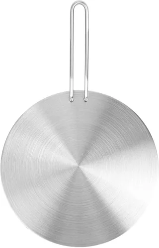 Fdit Placa difusora de calor para estufa de gas de acero inoxidable, placa de inducción de difusor de calor para estufa de gas eléctrica (9.4 in)