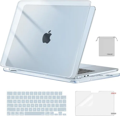 Vista 36 de MOSISO Funda resistente a los arañazos compatible con MacBook Air de 15 pulgadas M5 2026 M4 2025 M3 M2 2024 2023 A3448 A3241 A3114 A2941, carcasa