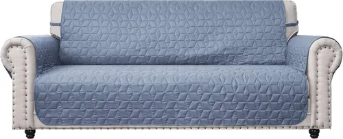 Vista 18 de Ameritex - Funda impermeable de sofá, 100 % antideslizante, acolchada, protector de muebles para perros, niños y mascotas; funda de sofá, lavable a