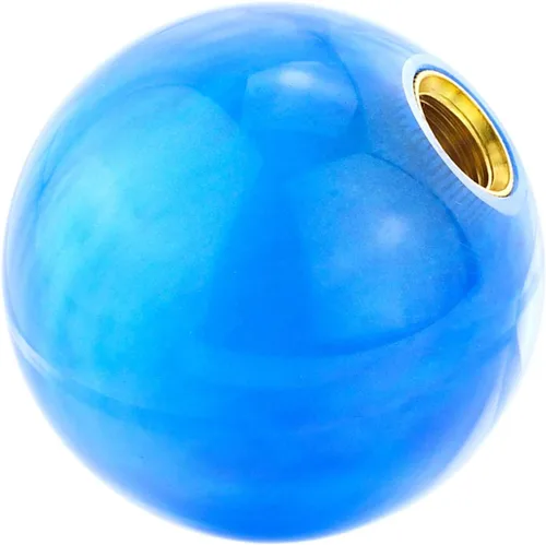 Vista 7 de Abfer Pomo redondo de bola para palanca de cambios de automóvil, pomo de palanca de cambios de la transmisión manual y automática, palanca