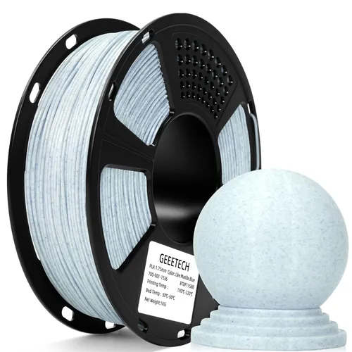 Vista 39 de Geeetech Seda PLA Filamento 1.75mm para Impresora 3D, Consumibles Brillantes Tipo Metal 1kg (2.2lbs) 1 Carrete, Precisión Dimensional +/- 0.02 mm