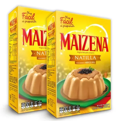 Vista 2 de DECA EXPERTS - Pack de 2 cajas Natilla Arequipe Maizena 10.58 oz (1 Caja de cada una) - Paquete de 2 Cajas de Natilla Arequipe original - Producto