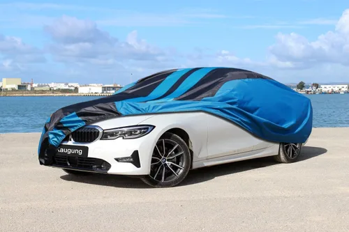 Vista 7 de Kaugung Funda impermeable para automóvil BMW Serie 3 (1999-2025), cubierta exterior completa para automóviles, ligera, resistente al sol, UV