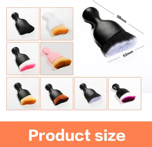 Vista 5 de Cepillo de detalles para interiores de automóvil, cepillos ultrasuaves para detallar, herramienta de limpieza interior del automóvil para detallar