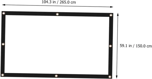 Vista 2 de Foldable Portable Projector Screen for Outdoor Use High-Definition Coating Lightweight Compact Projection Screen for Camping Home Theater