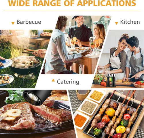 Vista 7 de Molinillos de sal o pimienta, molinillo de pimienta de madera de haya con mecanismo de cerámica, molinillos de sal sólidos y duraderos, 6 pulgadas