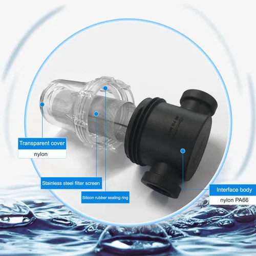 Vista 3 de AutoRocking Colador en línea NPT hembra de 1 pulgada con pantalla de filtro de acero inoxidable de malla 100 (MWP 150 PSI)