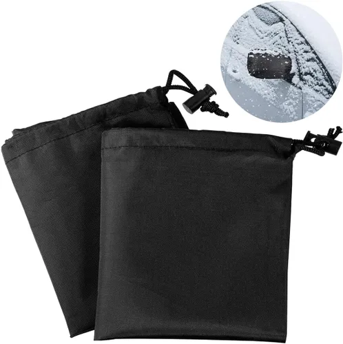 Cubierta de nieve para espejo lateral de automóvil, 2 paquetes de protección impermeable para vista trasera exterior, defensa contra el viento,