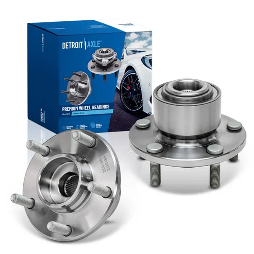 Vista 33 de Detroit Axle - 2 Cubos de Cojinetes de Rueda Delantera para Dodge Ram 1500 2009-2011, Conjunto de Cojinetes de Rueda y Cubos 2010, Par de Cubos