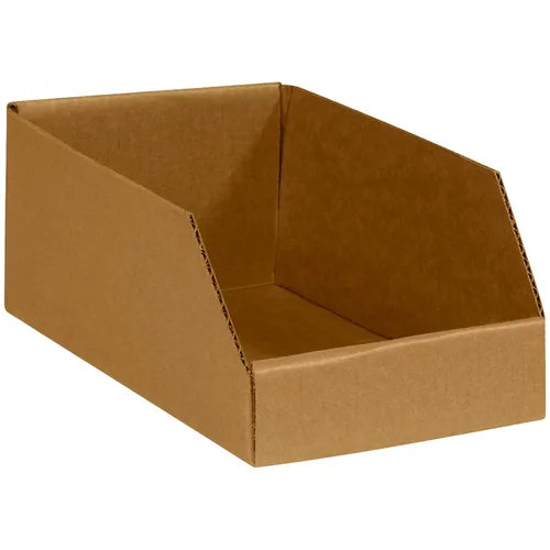Vista 16 de Box USA BBINBIN29K Cajas de contenedores de tapa abierta, 2" x 9" x 4-1/2", kraft (paquete de 25)