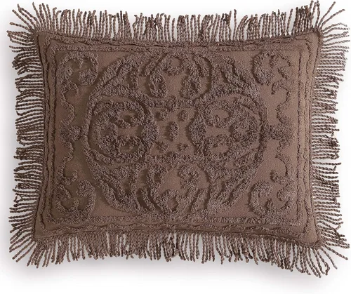 Vista 6 de Beatrice Home Fashions Medallón de chenilla, funda estándar, azul