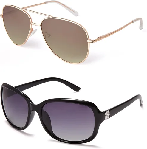 EYEGUARD 2 gafas de sol polarizadas para mujeres hombres clásico retro vintage gafas de gran tamaño