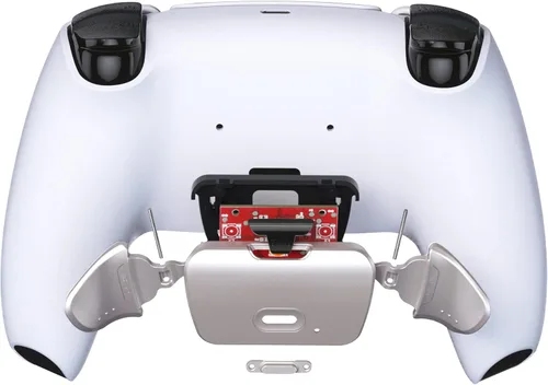 Vista 4 de Botones de metal reales plateados RMB versión K1 K2 botones carcasa y placa PCB de reposición para controlador PS5 eXtremeRate Rise Remap Kit