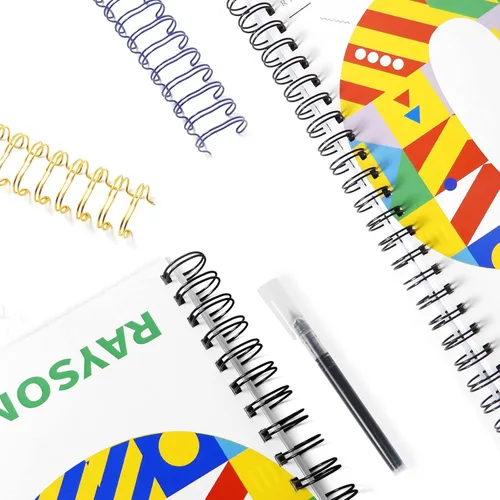 Vista 5 de Rayson WR21254M - Espinas de encuadernación de alambre, multicolor, cables de unión de doble bucle de paso 2:1 de 1 pulgada, anillo de alambre de 21