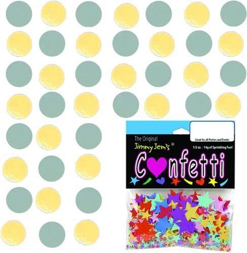 Vista 22 de Confetti Circle 1/4" Negro, Azul Marino Combo - 2 bolsas de media onza (1 oz) (8550/9971)