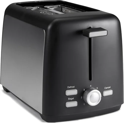 Vista 8 de Amazon Basics Tostadora de 4 rebanadas, con 7 ajustes de tostado, ranuras extra anchas para bagels y panes especiales, bandejas de migas fáciles