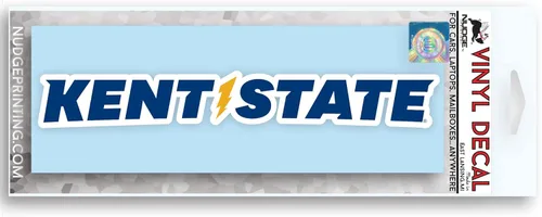 Vista 2 de Calcomanías y calcomanías para parachoques con licencia oficial de la NCAA (Universidad Estatal de Kent), color completo