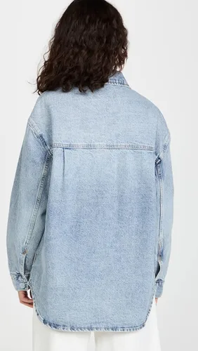 Vista 3 de Pistola Denim Chamarra de gran tamaño Mandy para mujer