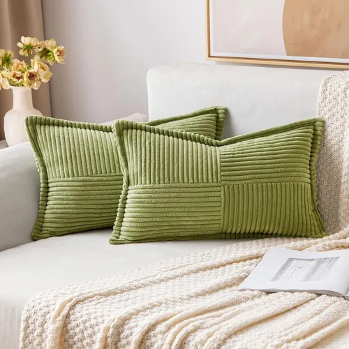 Vista 13 de MIULEE Juego de 2 fundas de almohada decorativas para sofá, cama y sala de estar, 20 x 20 pulgadas, beige, acento bohemio, cojines de estilo tirada