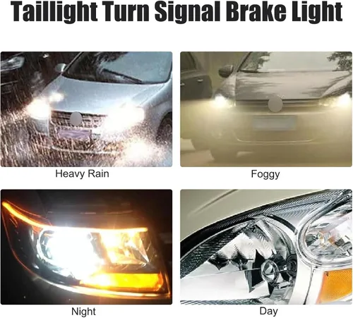 Vista 7 de Pack-10 3157 - Bombilla de freno para automóvil, 12 V, 21/5 W, filamento estable, lámpara halógena de alto brillo, mini luz trasera de cristal