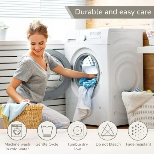 Vista 7 de Decfair Juego de sábanas de 1000 hilos 100% algodón egipcio tamaño matrimonial, 4 piezas, algodón de fibra larga, tejido satinado, se adapta a