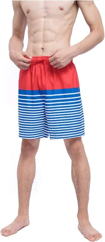 Vista 3 de Rokka&Rolla Men's Swim Trunks 7.5" Quick Dry Beach Shorts Swimwear Bathing Suit with Mesh Lining