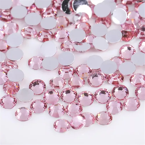 Vista 59 de 500 Piezas SS30 de 6mm de Diamantes de Imitación con Parte Posterior Plana de Cristal Transparente Redondo para Arte de Uñas, Manualidades, Ropa