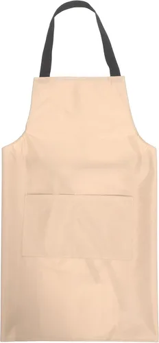 PRETYZOOM Waterproof Kitchen Apron Pvc Laundry Bib Apron with Pockets Rose Oil-resistant for Men and Women Cooking Baking Restaurant Use