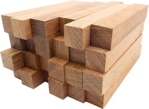 Paquete de 24 suministros de torneado para bolígrafos de madera exótica, manualidades de bricolaje: madera de Jatoba, 5 x 3/4 x 3/4 pulgadas