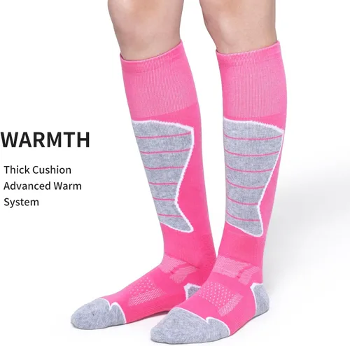 Vista 5 de Paquete de 23 calcetines de esquí para mujer, para esquí, snowboard, calcetines térmicos cálidos de invierno