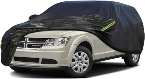 Vista 124 de KouKou Funda impermeable para automóvil SUV adecuada para BMW X1 de 2009 a 2025, 7 capas a prueba de viento para todo tipo de clima, cubierta