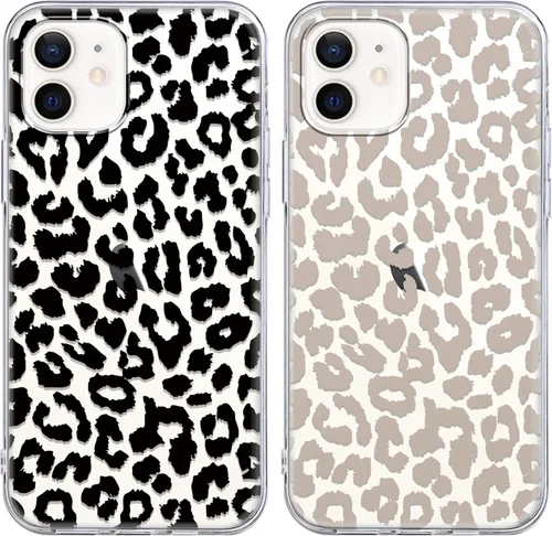 Vista 18 de Paquete de 2 fundas de teléfono con bonito estampado de guepardo para iPhone 7/8/SE 2020 / SE 2022 de 4.7 pulgadas, diseño de leopardo de lujo