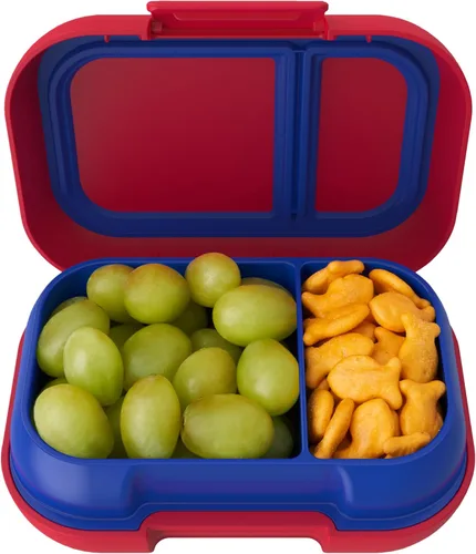 Vista 13 de Bentgo Kids Snack - Contenedor de caja Bento de 2 compartimentos a prueba de fugas para aperitivos y comidas pequeñas, cierre fácil de abrir, apto