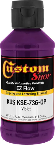 Vista 35 de Custom Shop KSE755-QP - Pintura esmaltada EZ Flow a rayas y letras de oro 23K, 4 onzas