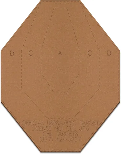 Vista 18 de Objetivos oficiales de cartón USPSA/IPSC, objetivo de torso para competición, objetivo de tiro de silueta, objetivos de cartón. Fabricado en EE. UU