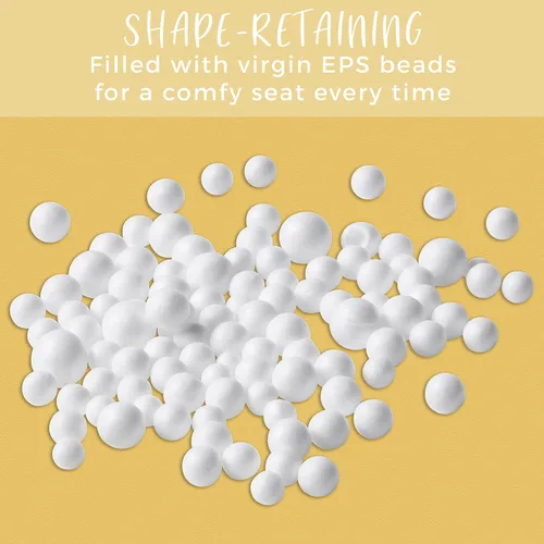 Vista 7 de FDP SoftScape Relax-N-Read 10475-AS - Sillón puff con respaldo de apoyo y bolsillos de almacenamiento, flexible, portátil, asiento alternativo