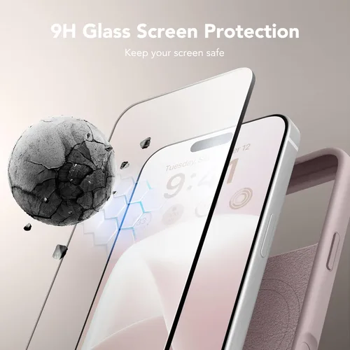 Vista 325 de GONEZ Funda magnética para iPhone 14, compatible con Magsafe, con protector de pantalla + protector de cámara, forro de microfibra antiarañazos