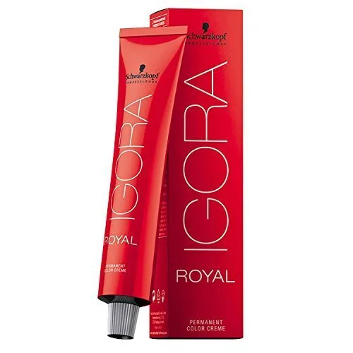 Schwarzkopf Igora Royal - Tinte permanente para el cabello, 1-0, negro