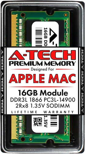 Vista 9 de A-Tech 8 GB de RAM para Apple iMac de finales de 2015 27 pulgadas Retina 5K DDR3L 1866MHz / 1867MHz PC3L-14900 1.35V 204-Pin módulo