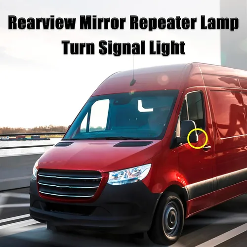 Vista 4 de Para Mercedes Sprinter 2019 2020 espejo retrovisor luz de señal de giro lámpara repetidor A9109064700 A9109064600 izquierda