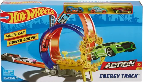 Vista 5 de Hot Wheels FKV69 Mattel Energy Track.. Die, Azul