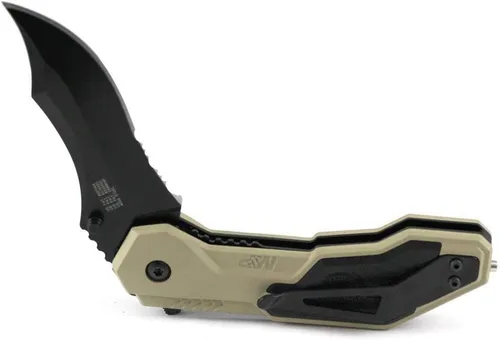 Vista 4 de Smith & Wesson M&P SWMP1BSD - Cuchillo plegable asistido SS de 7.1 pulgadas con hoja dentada de punta de clip de 2.9 pulgadas y mango de aluminio