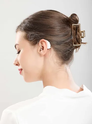 Vista 7 de Amplificador auditivo recargable, funda de recarga, conexión Bluetooth con cualquier dispositivo, procesamiento de sonido digital multicanal, sin