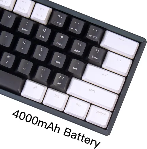 Vista 8 de Keychron K12 - Teclado mecánico con cable Bluetooth inalámbrico y USB intercambiable en caliente con teclado mecánico marrón interruptor de aluminio