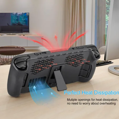 Vista 2 de Funda protectora con soporte para cubierta de vapor OwlTree de poliuretano termoplástico duradero a prueba de golpes protector anticolisión