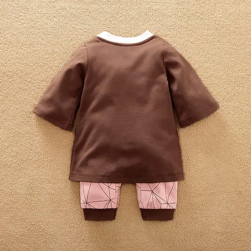 Vista 3 de Lindo mameluco de anime para bebé niño y niña, mameluco para Halloween, cosplay, ropa
