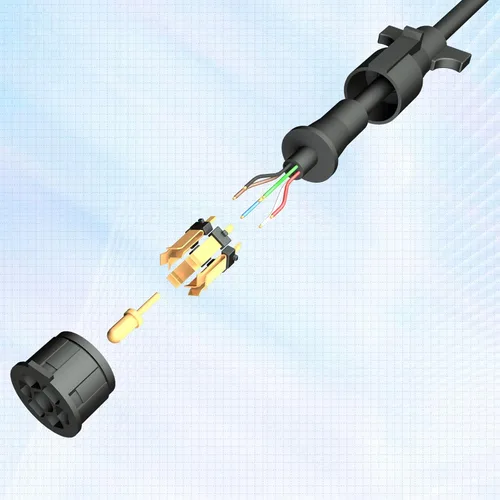 Vista 4 de BHTOP - Arnés de cableado de enchufe de remolque de 7 vías de 8 pies [Cable de alambre de remolque de 7 pines] [Control de freno y luz] [10-14AWG]