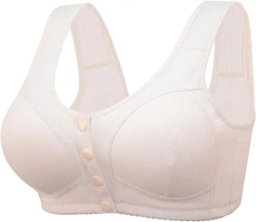 Lastesso Womens Front Close Daisy Bras Wireless Lisa Charm Comfort Push Up Everyday Bra Soft Full-Coverage T Shirt Bralettes