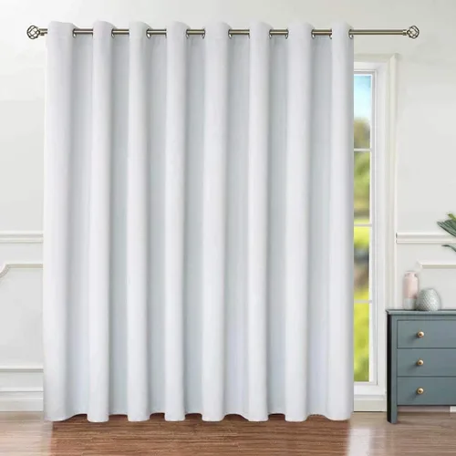 Vista 67 de BGment Cortina de puerta corredera de moda de 100 x 84 pulgadas, cortinas opacas térmicas anchas para oscurecer la habitación, cortina divisora