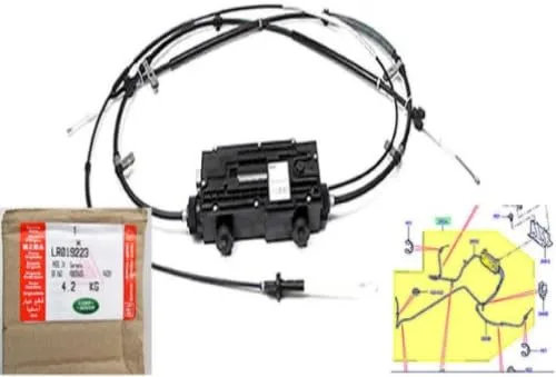 LAND ROVER ACTUADOR FRENO DE ESTACIONAMIENTO CON CABLES RANGE ROVER SPORT 05-09 LR3 OEM NUEVO LR019223